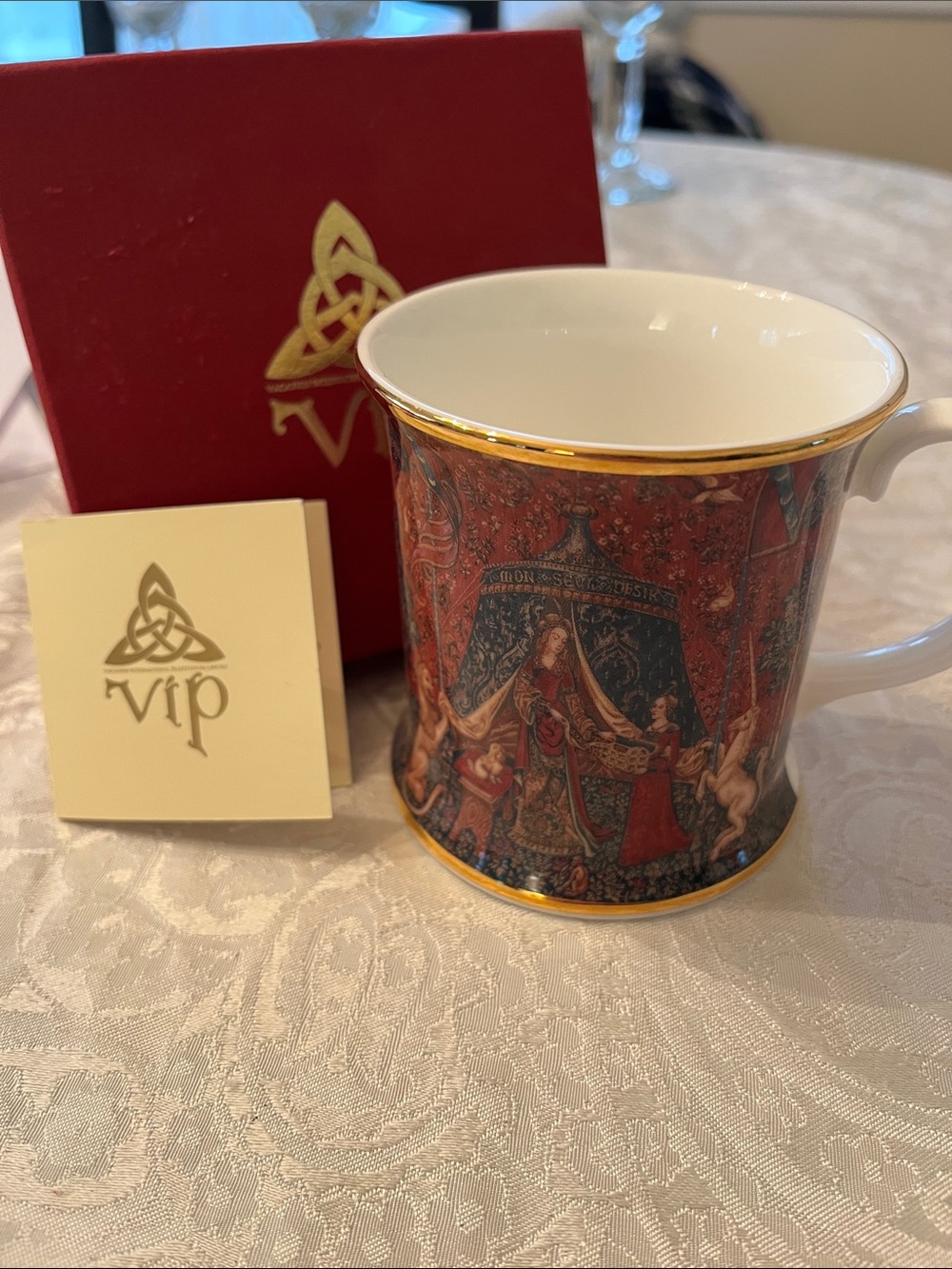 VIP The Lady & Unicorn Series Tapestry To My Soul Desire Fine bone china Mug NWT
